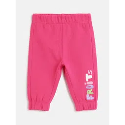 Chicco Girls Printed Relaxed Regular Fit Mid-Rise Joggers Trousers-picture-48