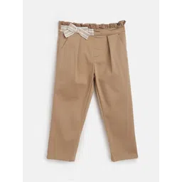 Chicco Girls Relaxed Mid Rise Lyocell Pleated Trousers-picture-53