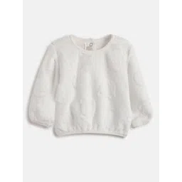 Chicco Girls Self Design Round Neck Sweatshirt-picture-47