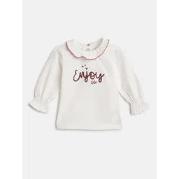 Chicco Girls Typography Printed Round Neck Cotton T-shirt-picture-13