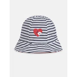 Chicco Girls White Striped Bucket Hat-picture-40
