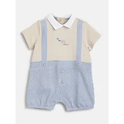 Chicco Infant Boys Striped Short Sleeve Romper-picture-24