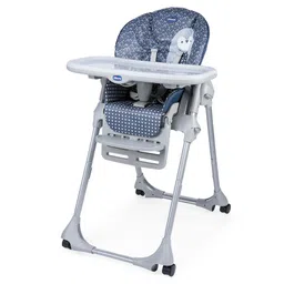 Chicco Polly Easy Cushioned High Chair Penguin Print - Blue-picture-16