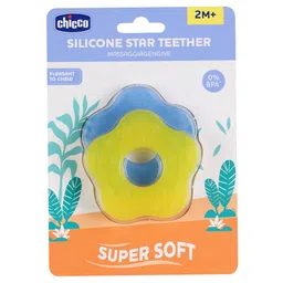 Chicco Teether Supersoft Star Design Pack of 2 - Blue & Yellow-picture-23