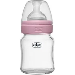 Chicco Well-Being Glass Feeding Bottle for Babies (120ml, Slow Flow) | Premium Borosilicate Glass for High Durability | Elongated Teat for Correct Latch | Comes with Anti-Spill Cap | BPA Free (Pink)-picture-31