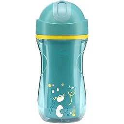 Chicco Sport Sipper Straw Cup for Kids, 266ml | Insulated Bottle with Flexible Straw| Light Weight | Teal | 14 Months to 2 Years-picture-22