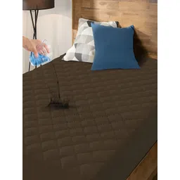 CHICERY Brown Polycotton Water Resistant Mattress Protector-picture-14