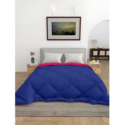 CHICERY Navy Blue & Pink 300 GSM Double Bed Comforter-picture-27