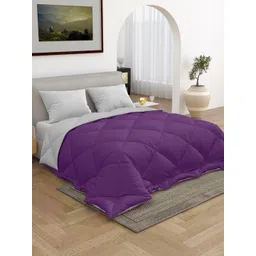 CHICERY Purple & Grey Microfiber AC Room Double Bed Comforter-picture-14