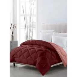CHICERY Red & Pink Cotton AC Room 200 GSM Single Bed Comforter-picture-14