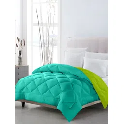 CHICERY Sea Green & Green Microfiber 300 GSM Reversible Single Bed Comforter-picture-16