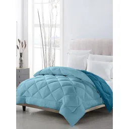 CHICERY Teal Geometric AC Room Single Bed Comforter-picture-24