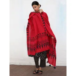 Chidiyaa Block Printed Pure Cotton Dupatta-picture-14