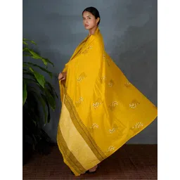 Chidiyaa Mya Avira Floral Block Printed Pure Cotton Dupatta-picture-34