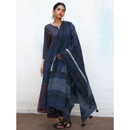 Chidiyaa No Made Meredith Blockprinted Cotton Dupatta-picture-41