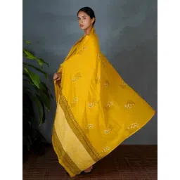 Chidiyaa Yellow Pure Cotton Printed Duppatta-picture-17