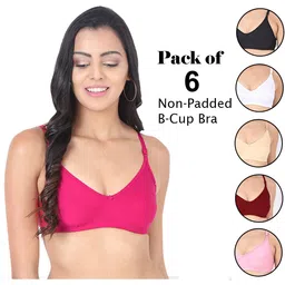 chileelife Pack of 6 Women Everyday Non Padded Bra-picture-27