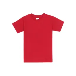 CHILINS Kids Pack of 2 Solid Round Neck Applique Cotton T-shirt-picture-36