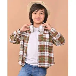 chimpaaanzee Boys Checked Relaxed Fit Shirt-picture-17