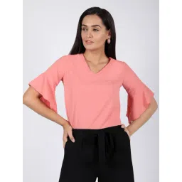 chimpaaanzee Chimpanzee Pink Regular Fit Top-picture-15