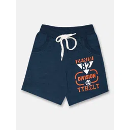 CHIMPRALA Boys Blue Printed Outdoor Antimicrobial Technology Cotton Shorts-picture-39