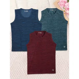 CHIMPRALA Boys Pack of 3 Sleeveless T-shirts-picture-49