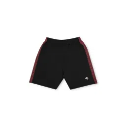 Chimprala Kids Magenta & Black Solid Shorts image 1