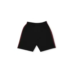 Chimprala Kids Magenta & Black Solid Shorts image 2
