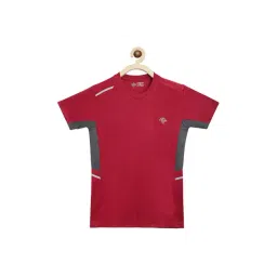 Chimprala Kids Maroon & Grey Solid T-Shirt-picture-34