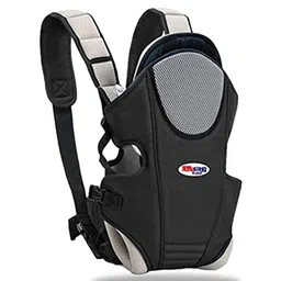 Chinmay Kids 3 in 1 Premium Baby Carrier Bag With Adjustable Strap & Head Support - Black Grey-picture-16