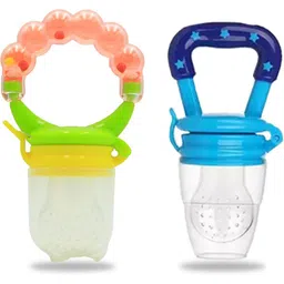 chinmay kids New Born Baby Pacifier With Rattle Handle Silicone Safe Fresh Fruit Feeder Soother-picture-13