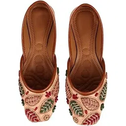 chinraag Women Embellished Ethnic Mojaris Flats-picture-12
