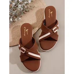 CHINRAAG Women Open Toe Flats with Buckles-picture-39