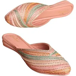 chinraag Women’s Mules Flats with Bows – Slip-On Pointed Toe Backless Loafers for Casual, Office & Everyday Wear-picture-14