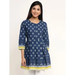 CHIRAAI Ethnic Print Cotton Top-picture-18