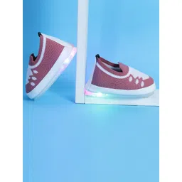 CHiU Infants Kids Lightweight Mesh Comfort Insole Slip-On Sneakers With LED Lights-picture-24