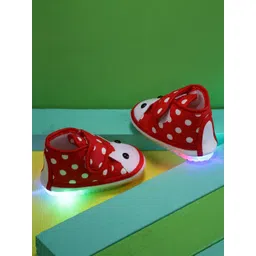 CHiU Kids Red Printed Mid-Top Slip-On SLED Light neakers-picture-37