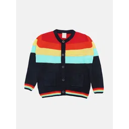 CHKOKKO Boys Colourblocked Woollen Cardigan-picture-17