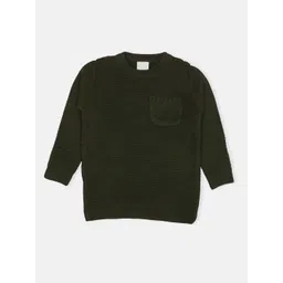 CHKOKKO Boys Colourblocked Woollen Pullover-image-7