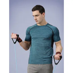 CHKOKKO Men Round Neck Regular Dry Fit Gym Sports T-Shirt-image-39