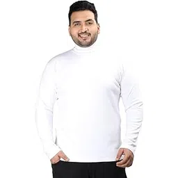 chkokko Men Winter Wear Cotton Plain Full Sleeves Turtle Neck Regular Fit T-Shirt-picture-53