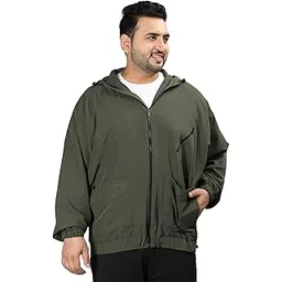 chkokko Men's Polyester Plus Size Winter Sports Windcheater Stylish Zipper Standard Length Winter Sports Jacket-picture-10