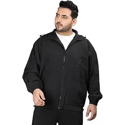 chkokko Men's Polyester Plus Size Winter Sports Windcheater Stylish Zipper Standard Length Winter Sports Jacket-picture-13