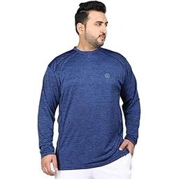 CHKOKKO Men's Polyester Regular Fit Full Sleeve Round Neck Dry Fit Sports T-Shirt-image-41
