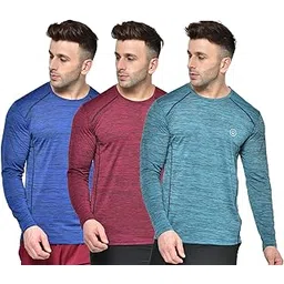 CHKOKKO Men's Polyester Regular Fit Gym Full Sleeves T-Shirt-image-37