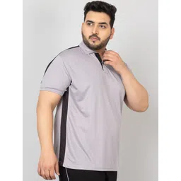 CHKOKKO Plus Size Polo Collar T-shirt image 2