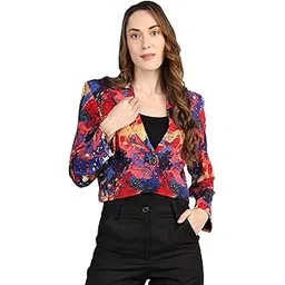 chkokko Polycotton Women Printed Fashion Standard Length Coat-picture-46