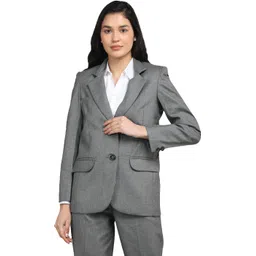 chkokko Women Solid Single Breasted Casual Blazer-picture-44