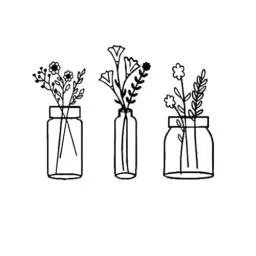 CHL Boho Plant Silhouette Decor ‎Engineered Wood Round , Trumpet Modern Home & Office-picture-17