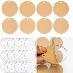 chl quality you can count on Acrylic Round Cutouts for Keychains Pack of 20 3mm Thick Transparent Blank Discs for DIY Crafts, Resin Art, Vinyl & Laser Engraving Projects-picture-36